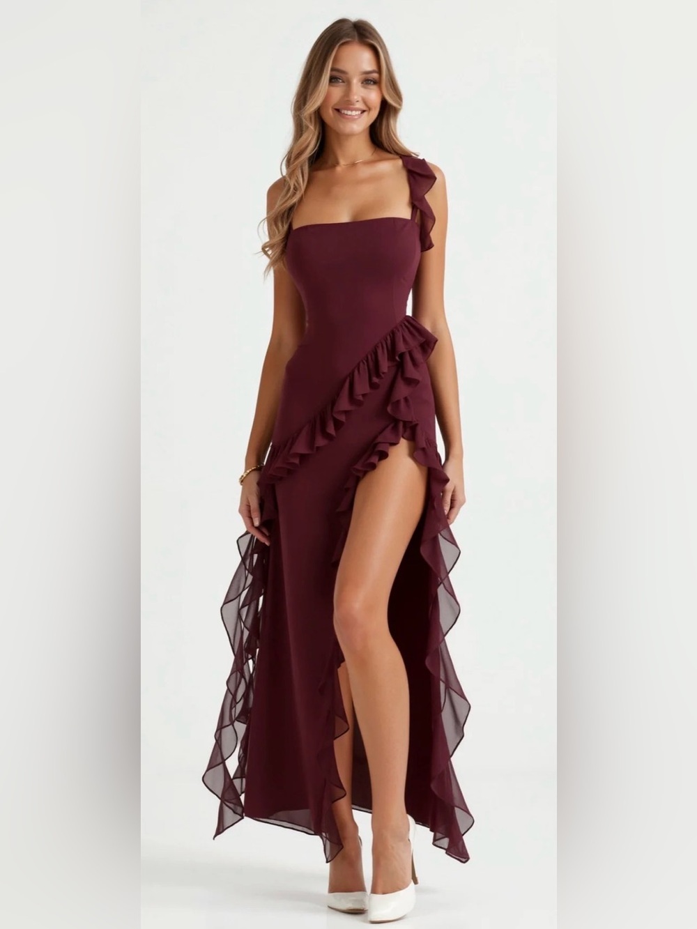 Deep Burgundy Dress